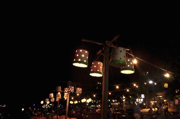 Ciudad Del Resort Tailandia Por Noche — Foto de Stock