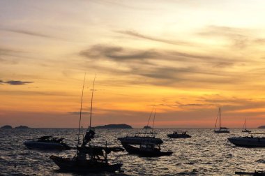 Koh Samet 'te gün doğumu manzarası