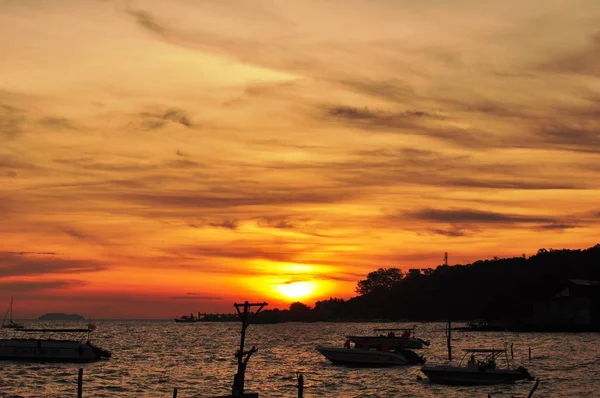 Salida Del Sol Vista Mar Koh Samet — Foto de Stock