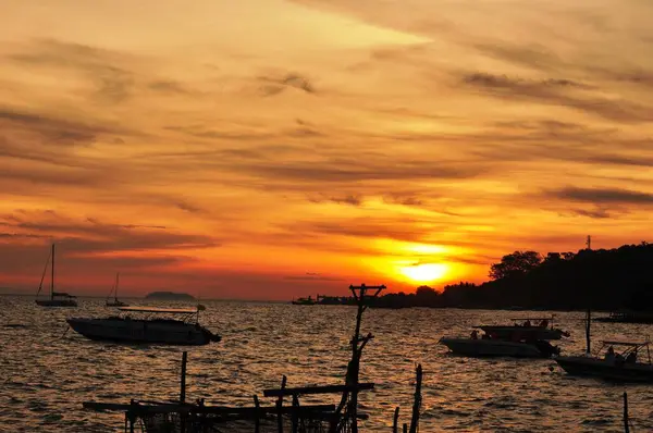 Salida Del Sol Vista Mar Koh Samet — Foto de Stock