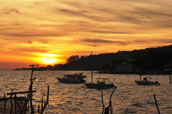 Koh Samet海面上的日出景观 — 图库照片