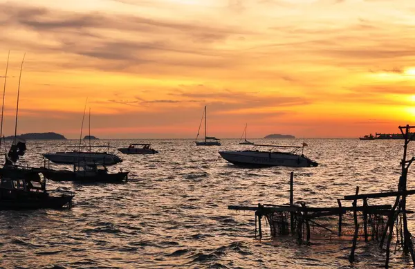 Salida Del Sol Vista Mar Koh Samet — Foto de Stock