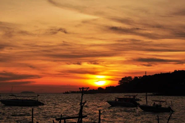 Vue Lever Soleil Mer Sur Koh Samet — Photo