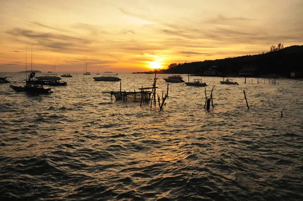 Koh Samet海面上的日出景观 — 图库照片