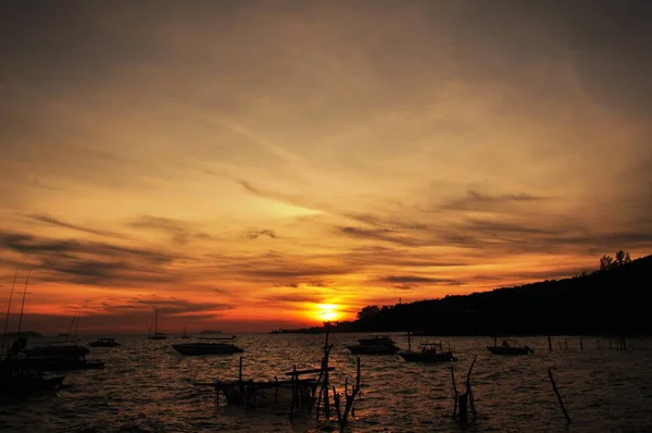 Salida Del Sol Vista Mar Koh Samet — Foto de Stock