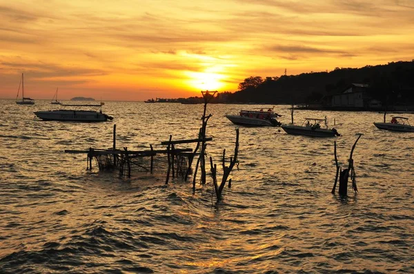 Salida Del Sol Vista Mar Koh Samet — Foto de Stock