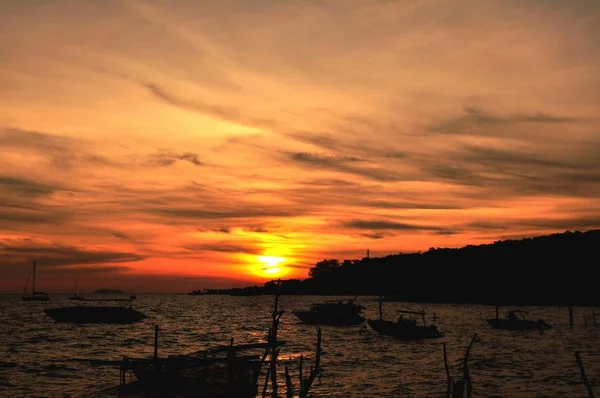 Salida Del Sol Vista Mar Koh Samet — Foto de Stock