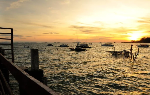 Salida Del Sol Vista Mar Koh Samet — Foto de Stock