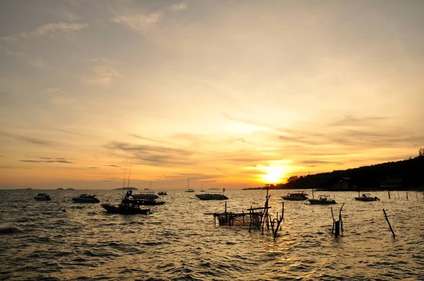 Salida Del Sol Vista Mar Koh Samet — Foto de Stock