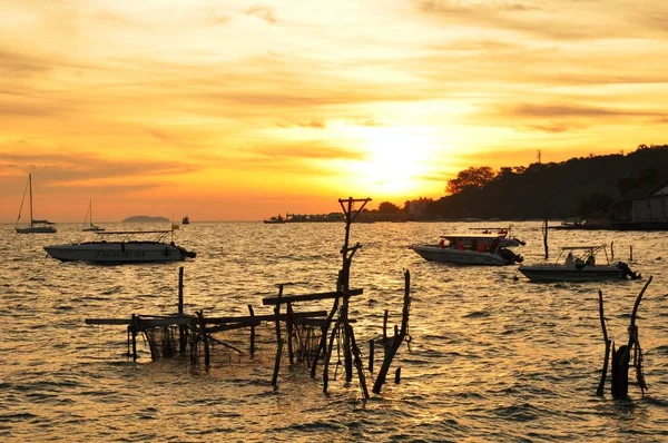 Salida Del Sol Vista Mar Koh Samet — Foto de Stock