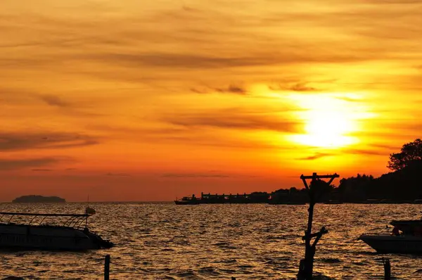 Salida Del Sol Vista Mar Koh Samet — Foto de Stock