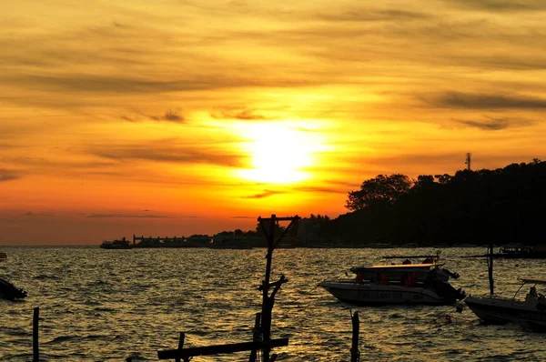 Salida Del Sol Vista Mar Koh Samet — Foto de Stock