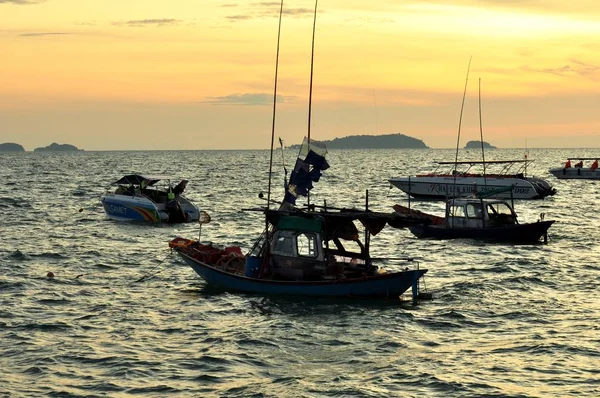 Vista Nascer Sol Mar Koh Samet — Fotografia de Stock