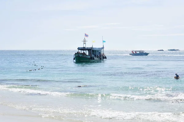 April 2002 Thailand Boats Sea Coast — Stockfoto