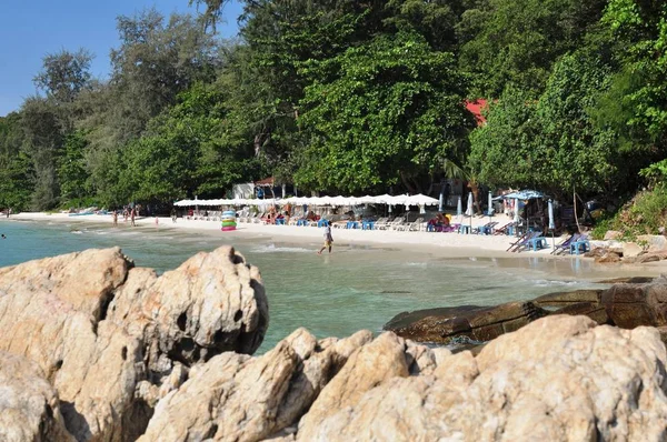 Schönes Felsenmuster Der Küste Als Tapete Verwenden — Stockfoto