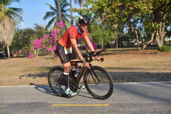 Janvier 2014 Thaïlande Homme Cycliste Vélo Sport Sur Compétition Cycliste — Photo