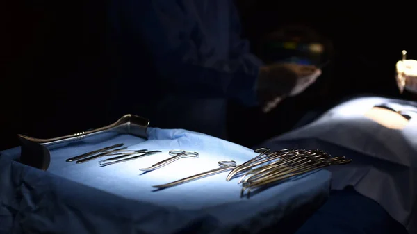 Instrumentos Cirúrgicos Sala Cirurgia — Fotografia de Stock