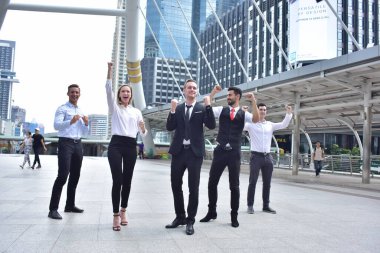 Şehirdeki iş ekibi.