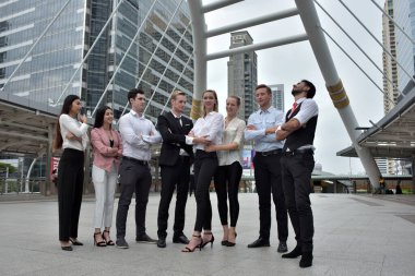 Şehirdeki iş ekibi.