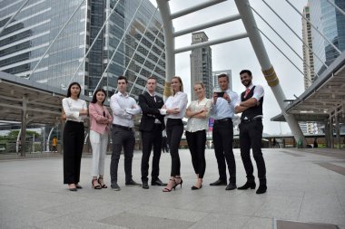 Şehirdeki iş ekibi.