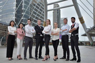 Şehirdeki iş ekibi.