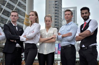 Şehirdeki iş ekibi.