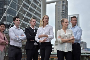 Şehirdeki iş ekibi.