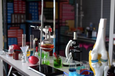 Bilim insanları viral hastalıkların tedavisi için aşı ve ilaç araştırıyor ve üretiyorlar. Kovit 19, laboratuvarda çalışan bilim adamları. 