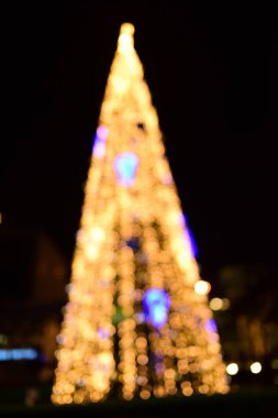 Sokakta Noel ağacı