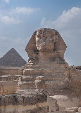 Büyük Sfenks Giza ile Khafre'nın piramit içinde belgili tanımlık geçmiş - Giza, Mısır