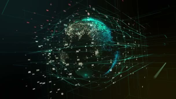 Planète Terre, globe numérique abstrait .