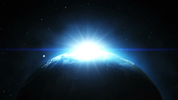 Animation de la planète Terre. globe rotatif 
