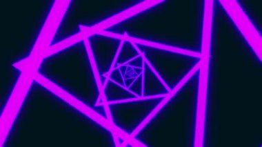 Infinite loop tunnel background, optical illusion effect  