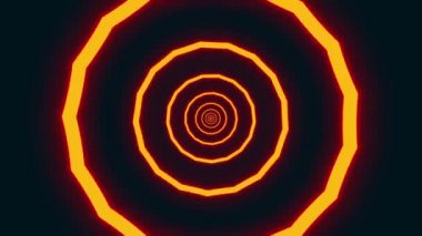 Infinite loop tunnel background, optical illusion effect  