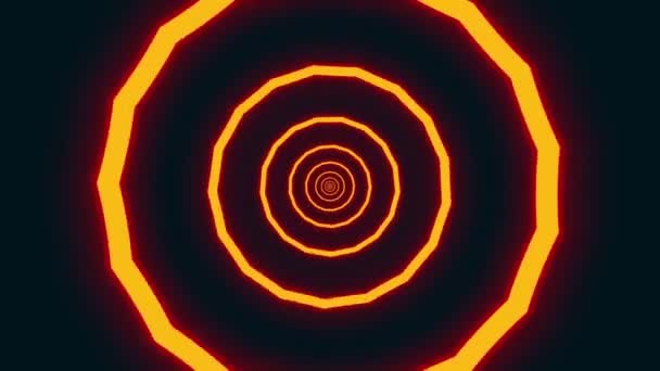 Infinite Loop Tunnel Background Optical Illusion Effect — Stockvideo