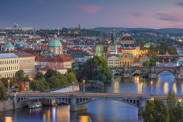 Прага на закате. — стоковое фото