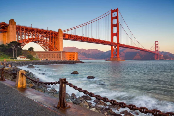 San Francisco at sunrise.