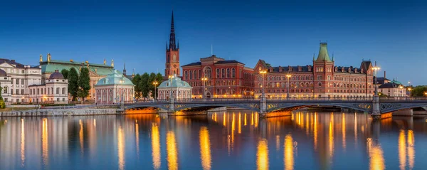 Panorama van stockholm. — Stockfoto