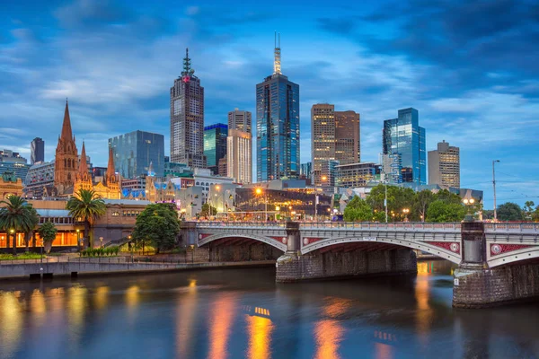 Melbourne şehir. — Stok fotoğraf