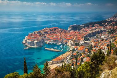Şehir Dubrovnik, Hırvatistan.