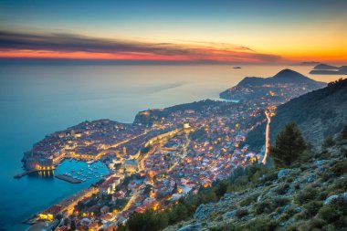 Şehir Dubrovnik, Hırvatistan.