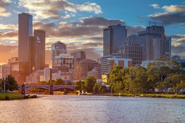 Melbourne şehir. — Stok fotoğraf
