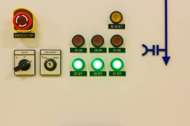 Gaz İzoleli Şalt elektrik yüksek gerilim kontrol paneli.