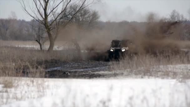 Utv Road Extreme Racing — Stock Video