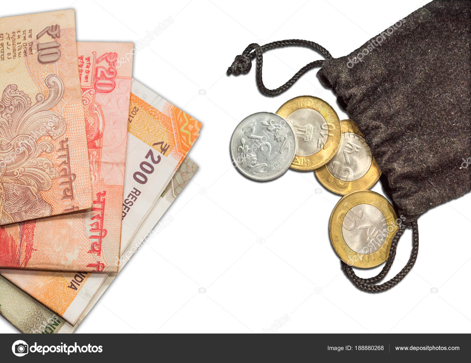 Rupee money sack Royalty Free Vector Image - VectorStock