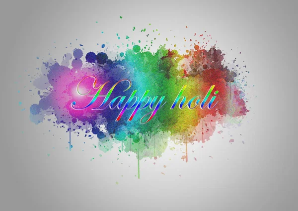 Illustration of abstract colorful Indian Festival Happy Holi background — Stock Photo, Image
