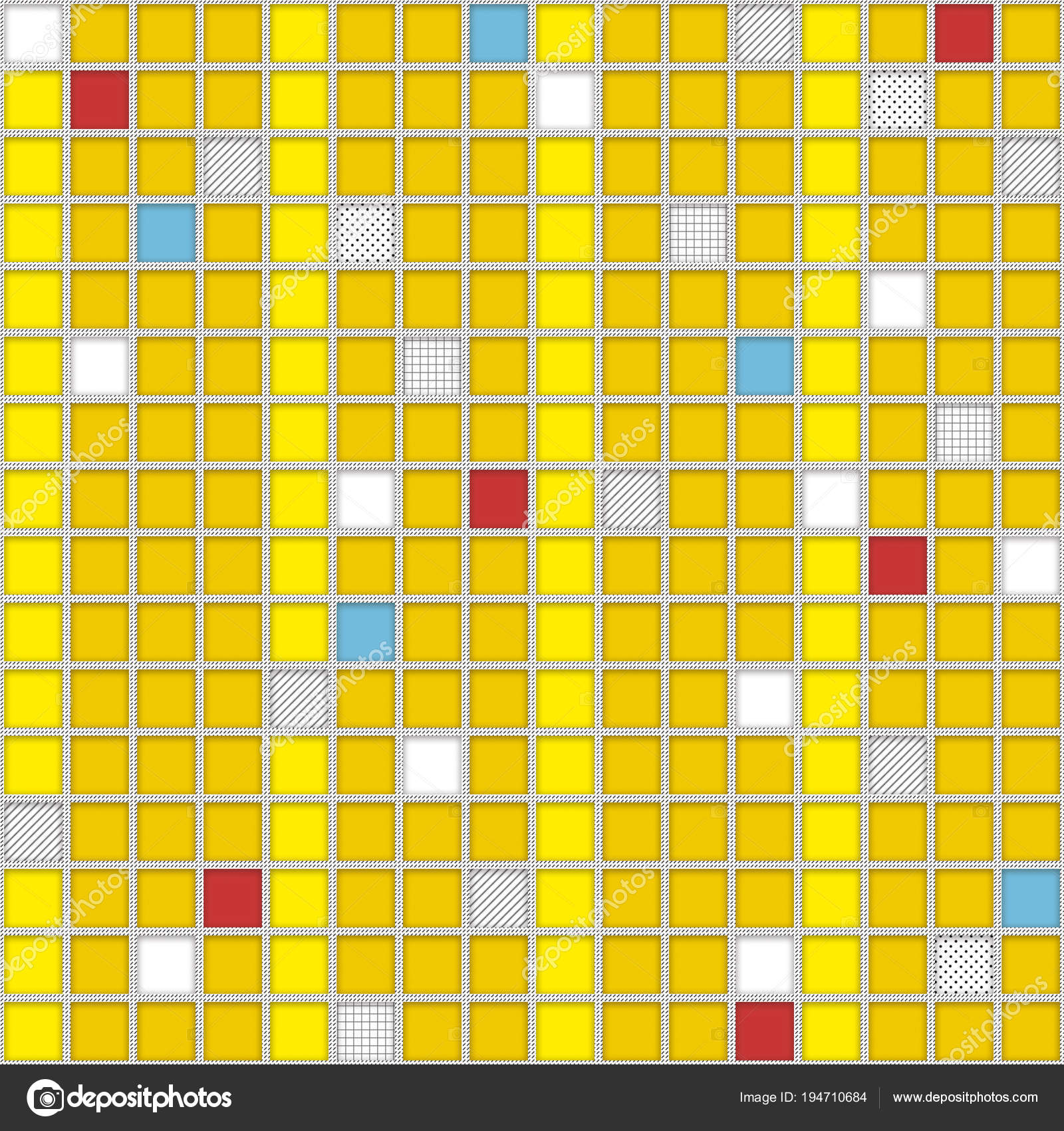 Quadrati Di Colore Giallo Con Impregnazioni Di Un Colore