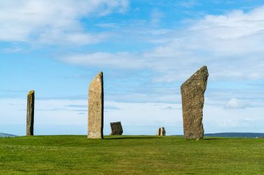 Six of the standing stones of Stenness clipart