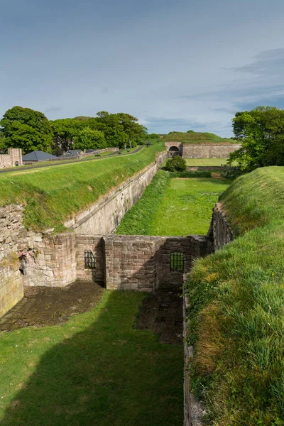Las murallas isabelinas de Berwick upon Tweed, Northumberland — Foto de Stock