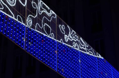 Mavi Noel ışıkları